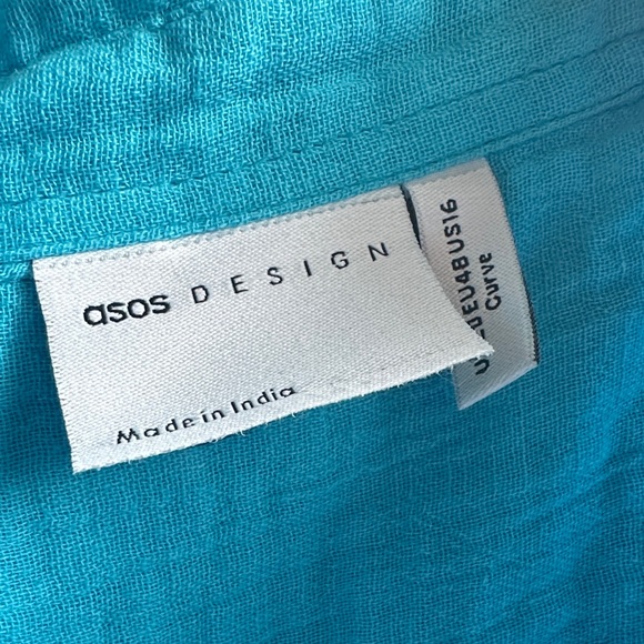 ASOS Curve Blue Mini Dress - Picture 4 of 5